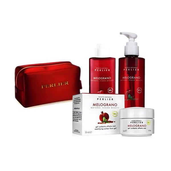 perlier Pomegranate Mattifying Skincare Trio