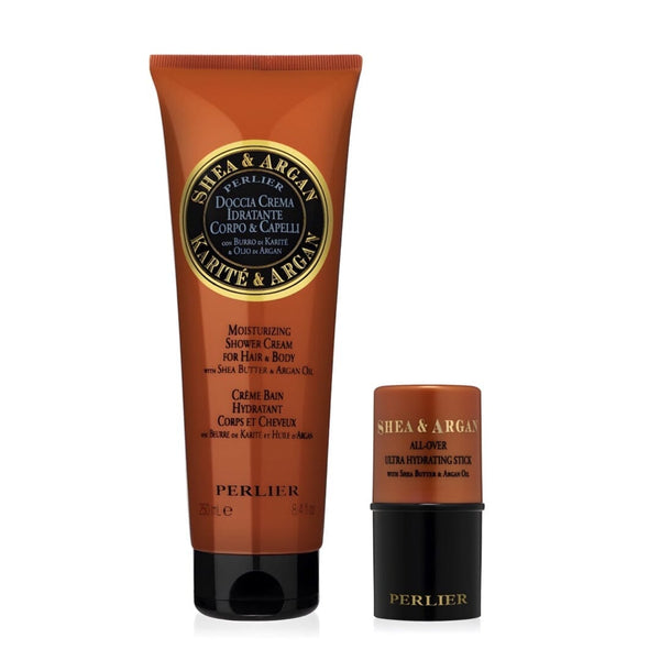 perlier Shea + Argan Oil Bath & Body Duo