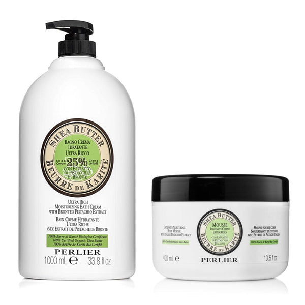 perlier Shea + Pistachio XL-Size Bath & Body Duo