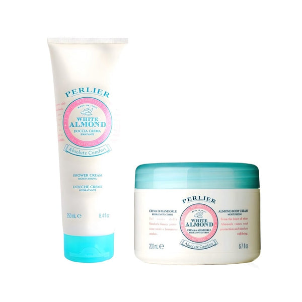 perlier White Almond Bath & Body Duo