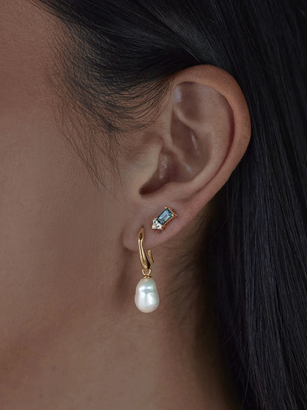 Perlu 18k Gold Vermeil Endless Devotion Stud Earrings