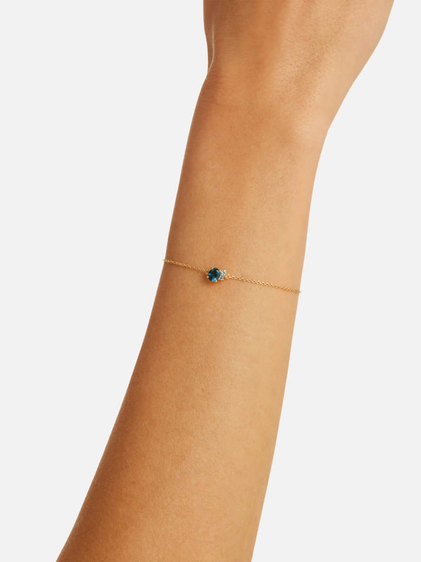 Perlu 18k Gold Vermeil Kindred Birthstone Bracelet - December