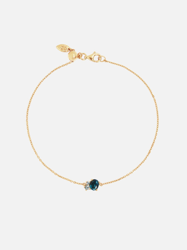 perlu 18k Gold Vermeil Kindred Birthstone Bracelet - December
