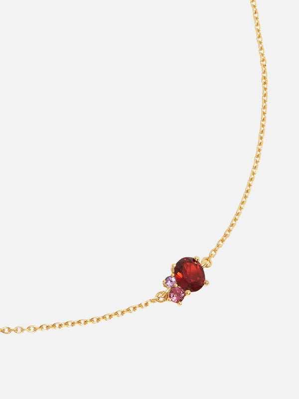 Perlu 18k Gold Vermeil Kindred Birthstone Bracelet - January