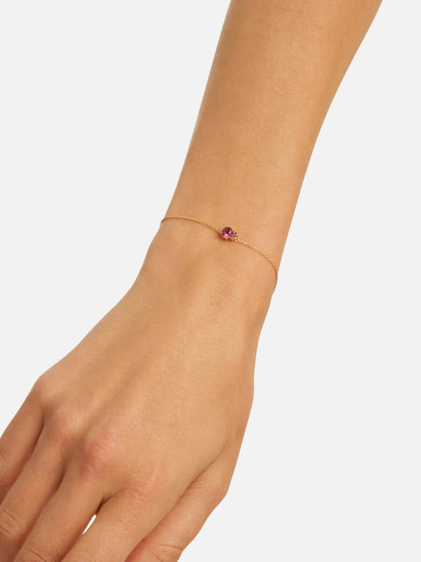 Perlu 18k Gold Vermeil Kindred Birthstone Bracelet - July