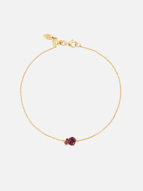 perlu 18k Gold Vermeil Kindred Birthstone Bracelet - July