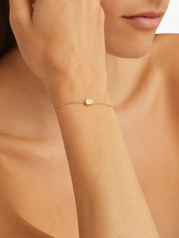 Perlu 18k Gold Vermeil Kindred Birthstone Bracelet - June