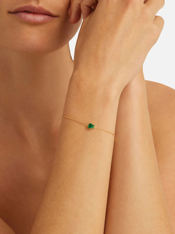 Perlu 18k Gold Vermeil Kindred Birthstone Bracelet - May