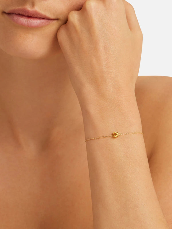 Perlu 18k Gold Vermeil Kindred Birthstone Bracelet - November