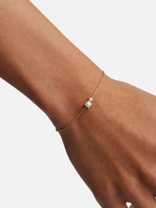 Perlu 18k Gold Vermeil Serenely Yours Pearl Bracelet