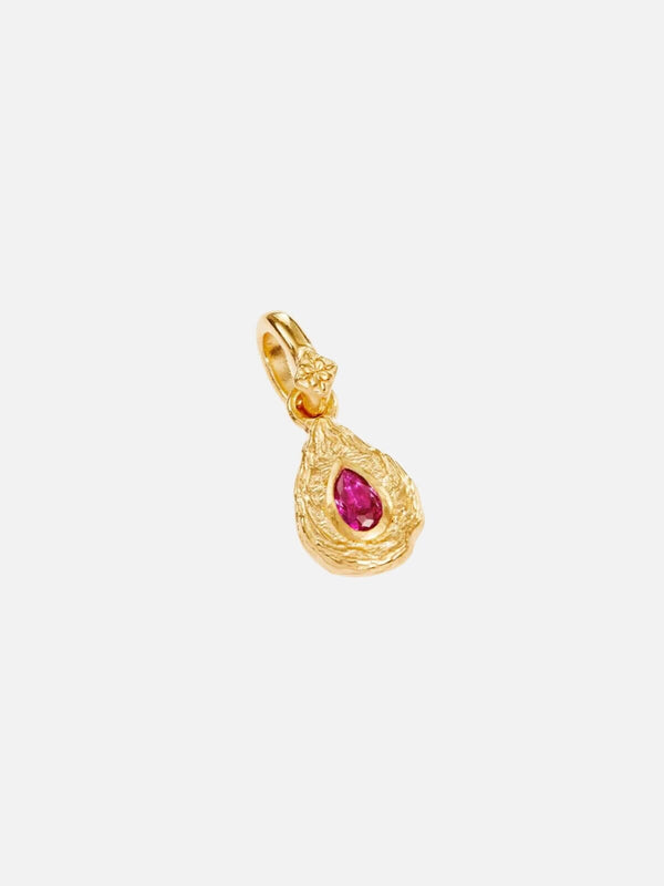 perlu 18k Gold Vermeil With Love Birthstone Annex Link Pendant - July