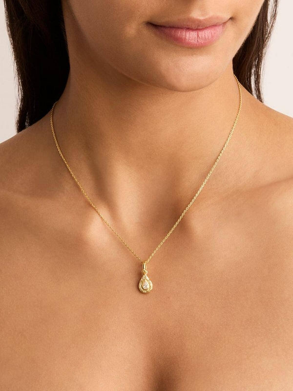 Perlu 18k Gold Vermeil With Love Birthstone Annex Link Pendant - April