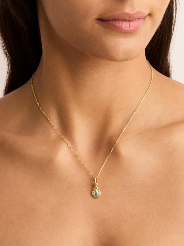 Perlu 18k Gold Vermeil With Love Birthstone Annex Link Pendant - December