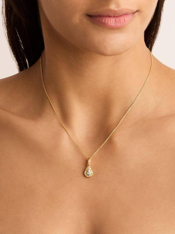 Perlu 18k Gold Vermeil With Love Birthstone Annex Link Pendant - March