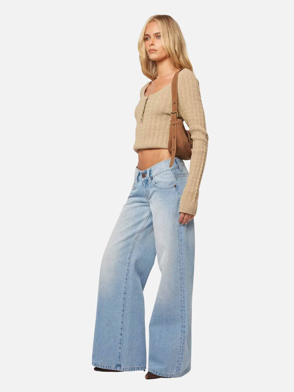 Perlu 00 Super Low Wide - Kaia Worn