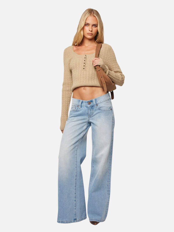 perlu 00 Super Low Wide - Kaia Worn