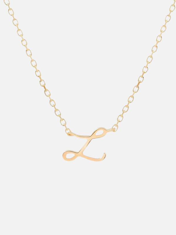 perlu 14K Gold Love Letter Necklace