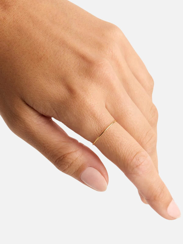 Perlu 14K Gold Sweet Purity Ring