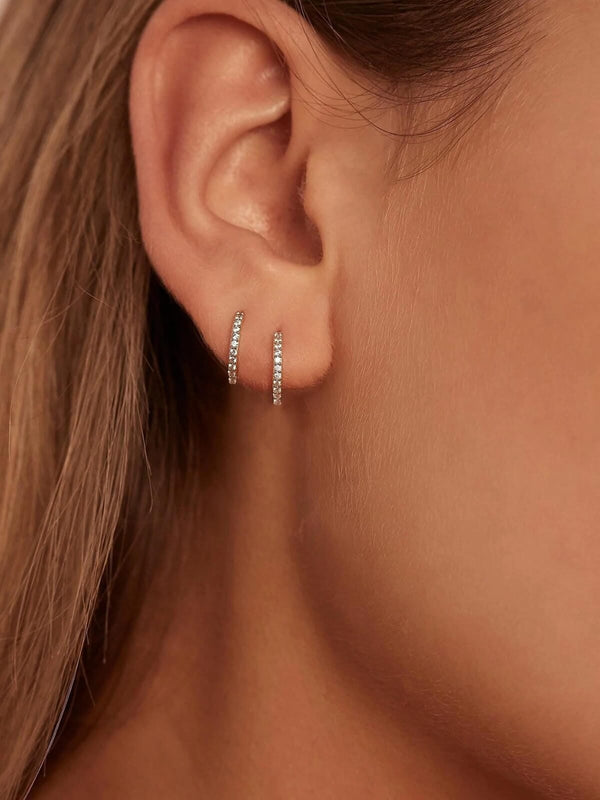 Perlu 14k White Gold Celestial Sleeper - Single