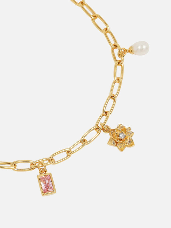 Perlu 18k Gold Vermeil Bloom With Grace Bracelet