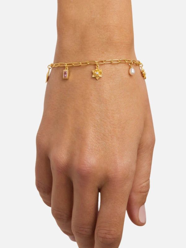 Perlu 18k Gold Vermeil Bloom With Grace Bracelet
