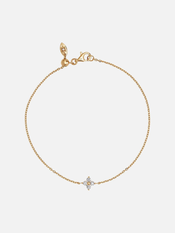 perlu 18k Gold Vermeil Crystal Bloom Bracelet