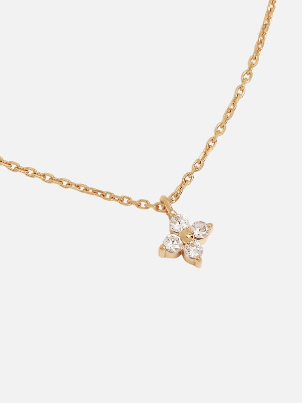 Perlu 18k Gold Vermeil Crystal Bloom Necklace