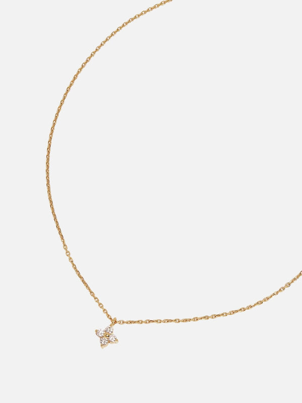 perlu 18k Gold Vermeil Crystal Bloom Necklace