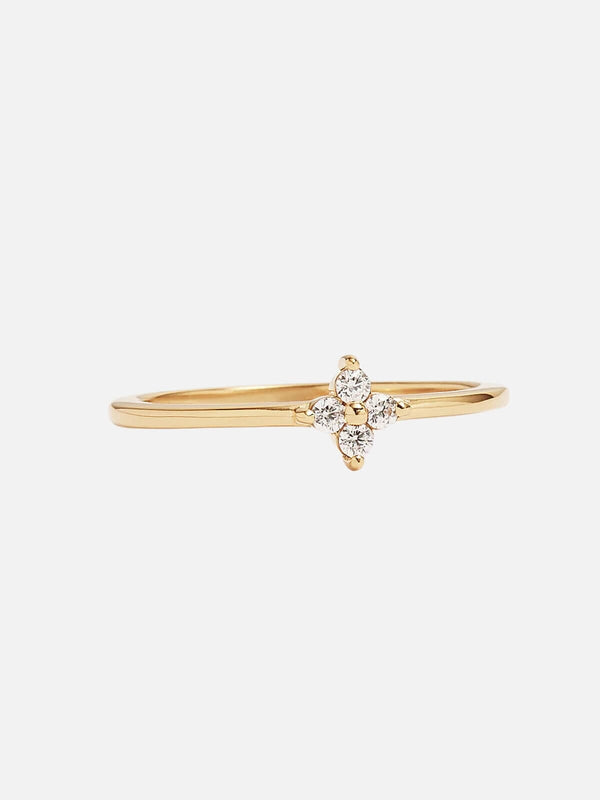 Perlu 18k Gold Vermeil Crystal Bloom Ring