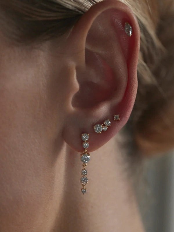 Perlu 18k Gold Vermeil Forever Yours Drop Earrings