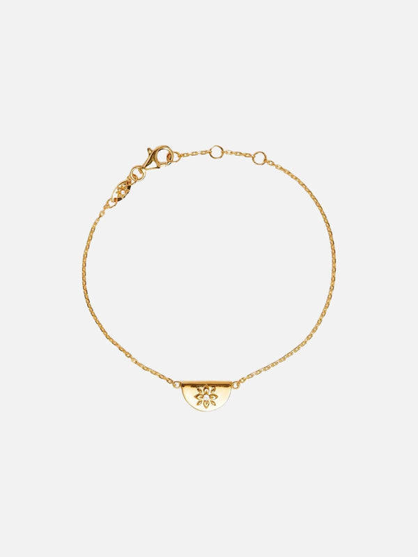 perlu 18k Gold Vermeil Lotus Bracelet