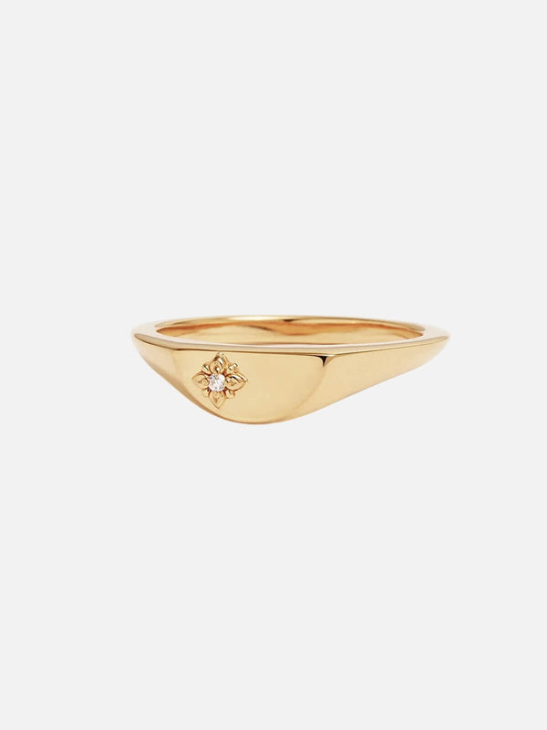 Perlu 18k Gold Vermeil Lotus Ring
