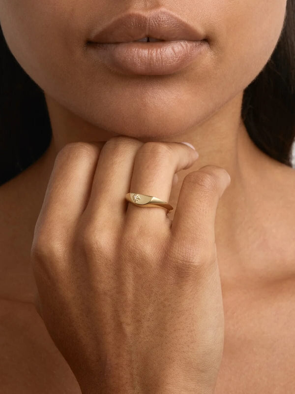 Perlu 18k Gold Vermeil Lotus Ring