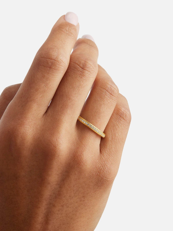 Perlu 18k Gold Vermeil With Love Ring