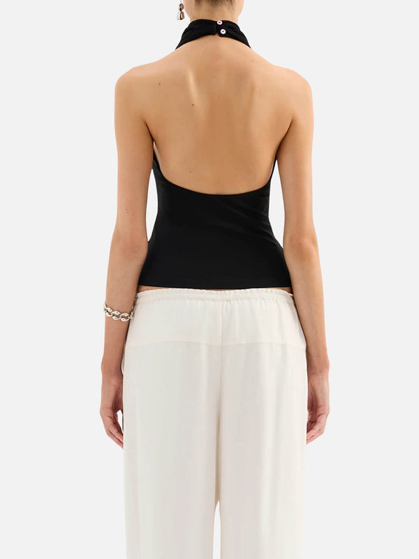Perlu Abru Halter Top - Black