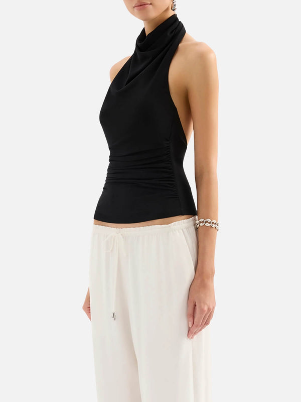 Perlu Abru Halter Top - Black