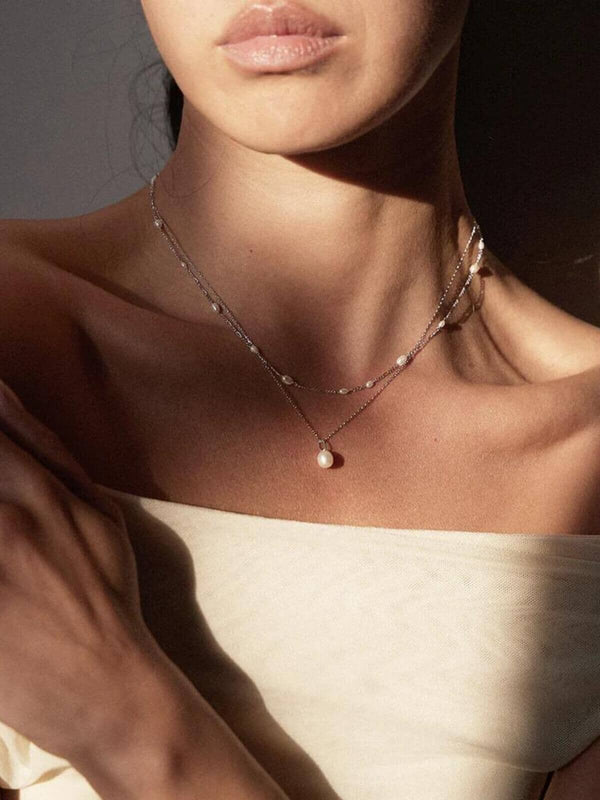 Perlu Aella Necklace - Silver