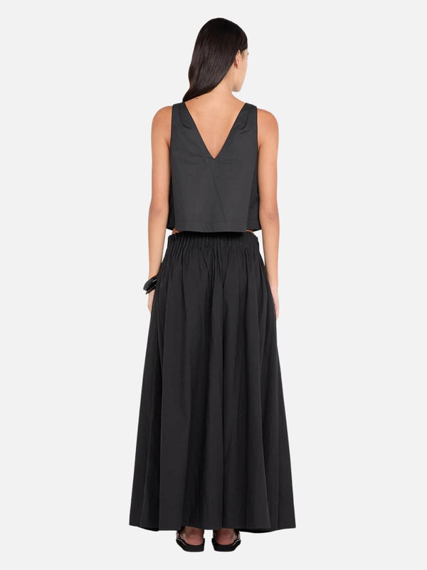 Perlu Aluca Pintuck Maxi Skirt - Black