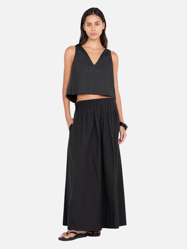 perlu Aluca Pintuck Maxi Skirt - Black