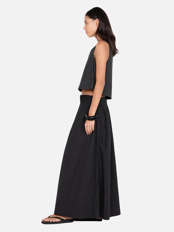 Perlu Aluca V Neck Top - Black