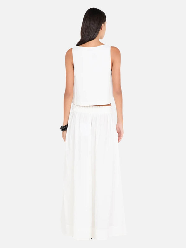 Perlu Aluca V Neck Top - White