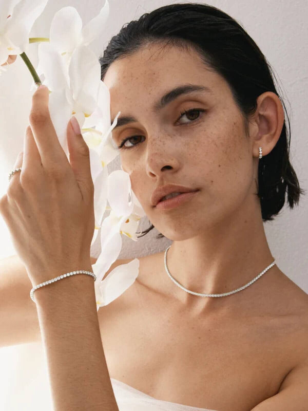 Perlu Aspen Tennis Bracelet - Silver