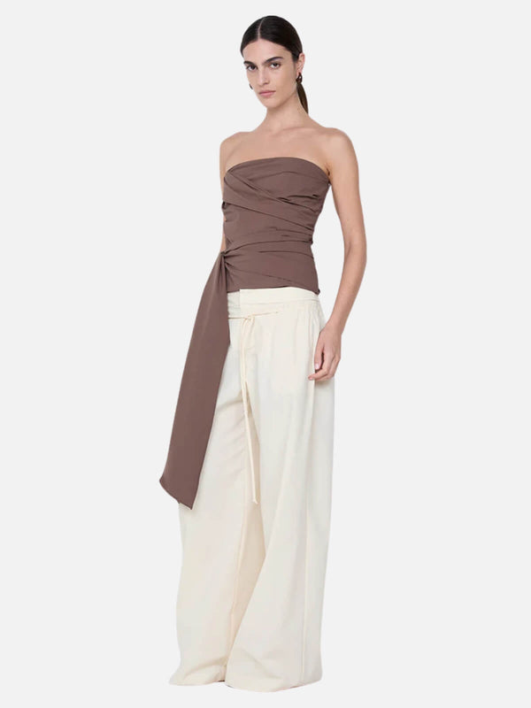 perlu Belle Strapless Top - Milk Chocolate