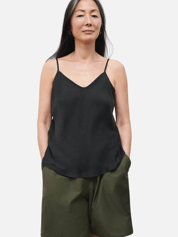 perlu Bias Cut Cami - Black