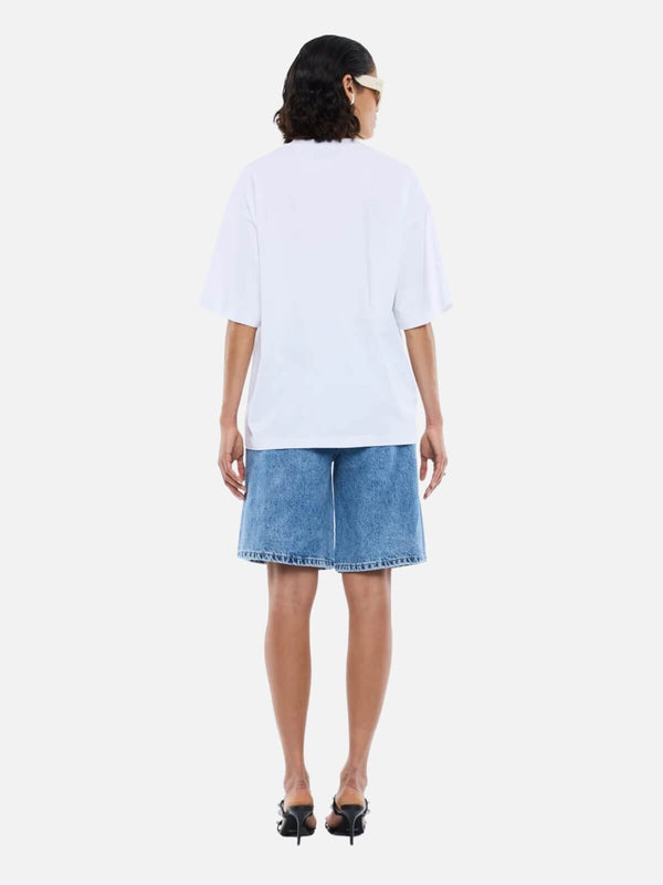 Perlu Blurred Daisy Frame Tee - White