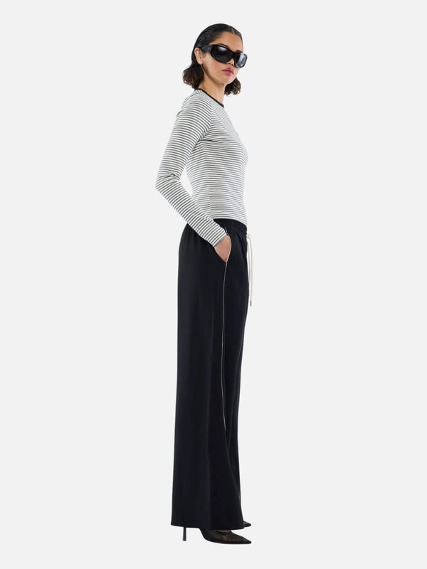 Perlu Bowie Wide Leg Pant - Black