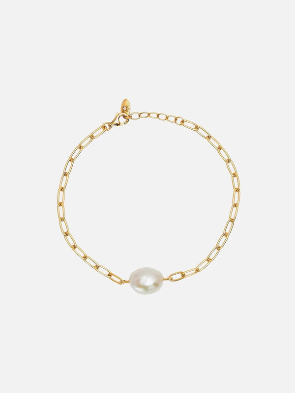 perlu Breathe Pearl Bracelet - 18k Gold