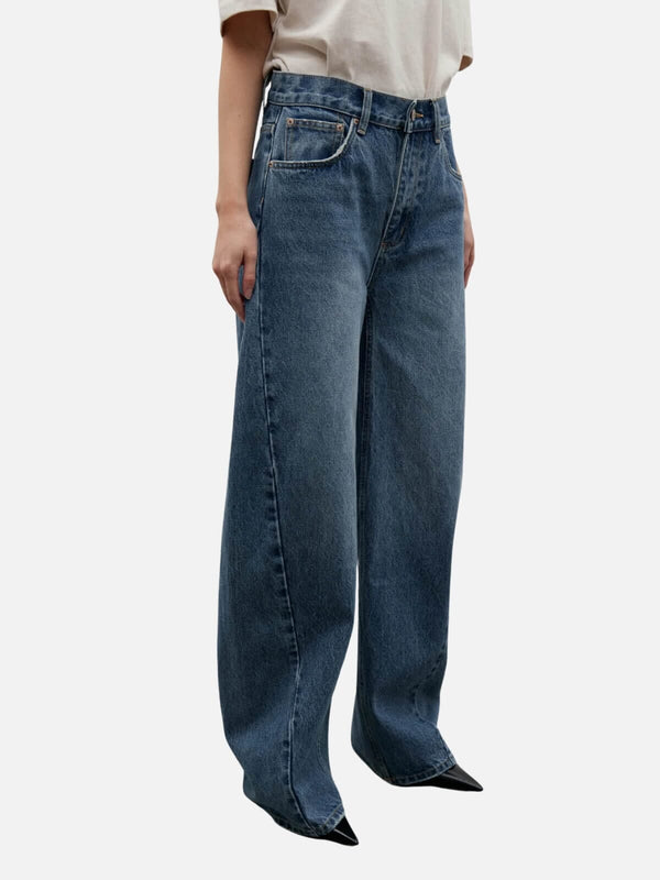 Perlu Brooklyn Barrel Leg Jean - True Blue