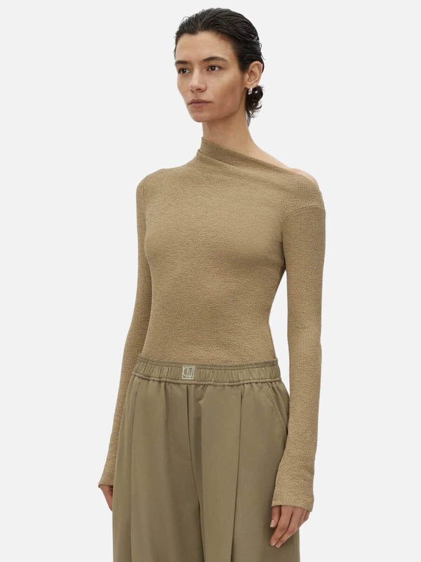 Perlu Cali Textured Long Sleeve Top - Sage
