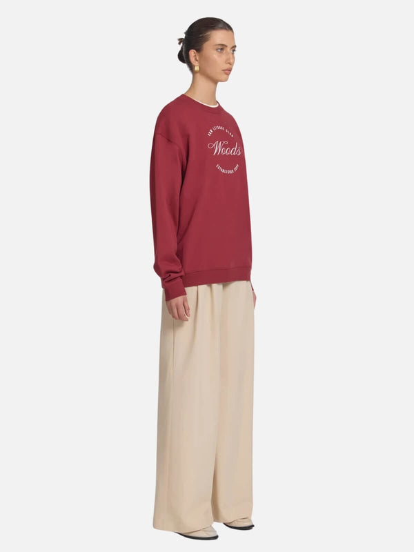 Perlu Club Woods Sweater - Deep Red